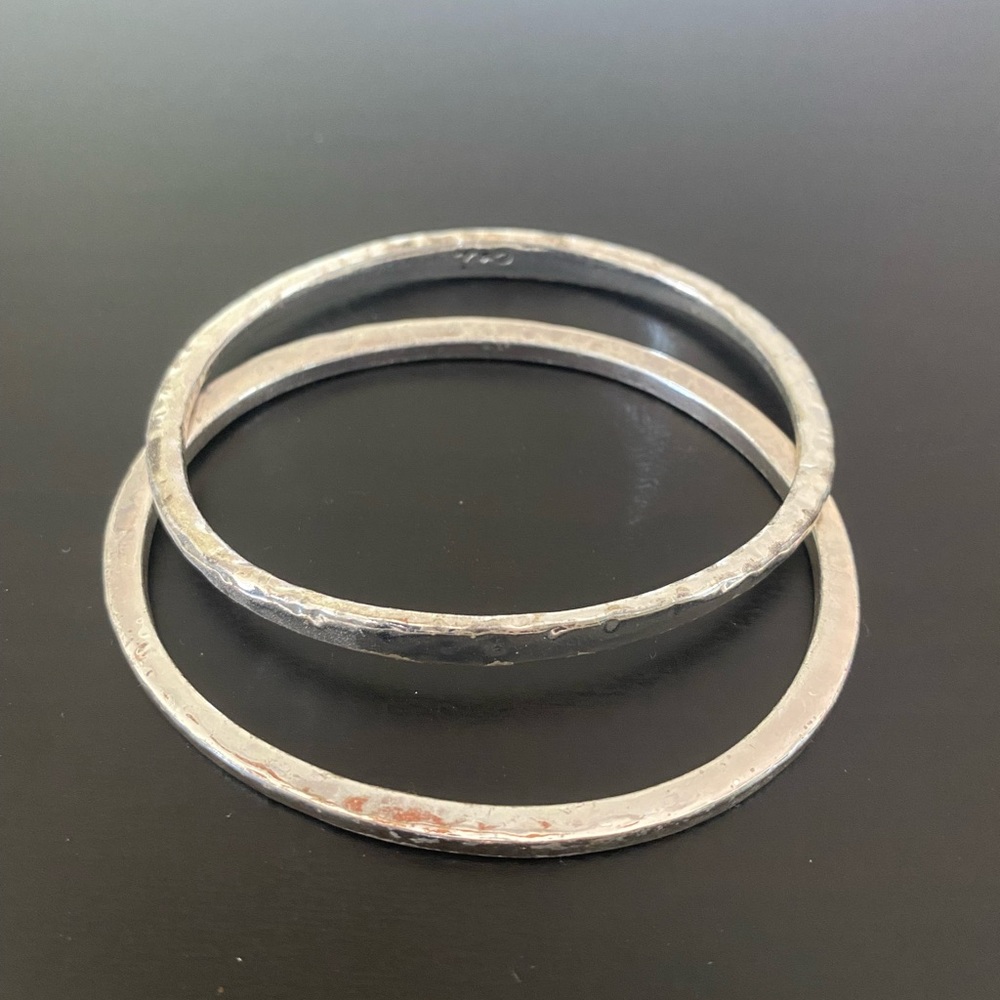 Chloe + Isabel Silver Bangle Set